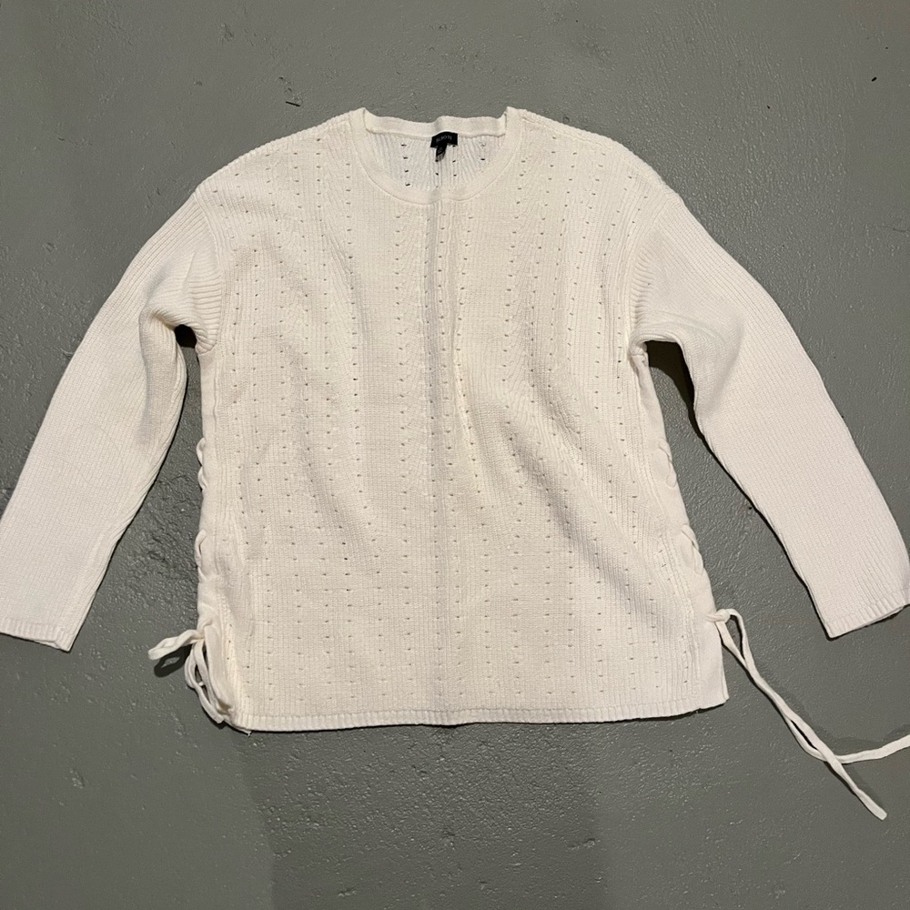 Talbots Cream Knit Sweater